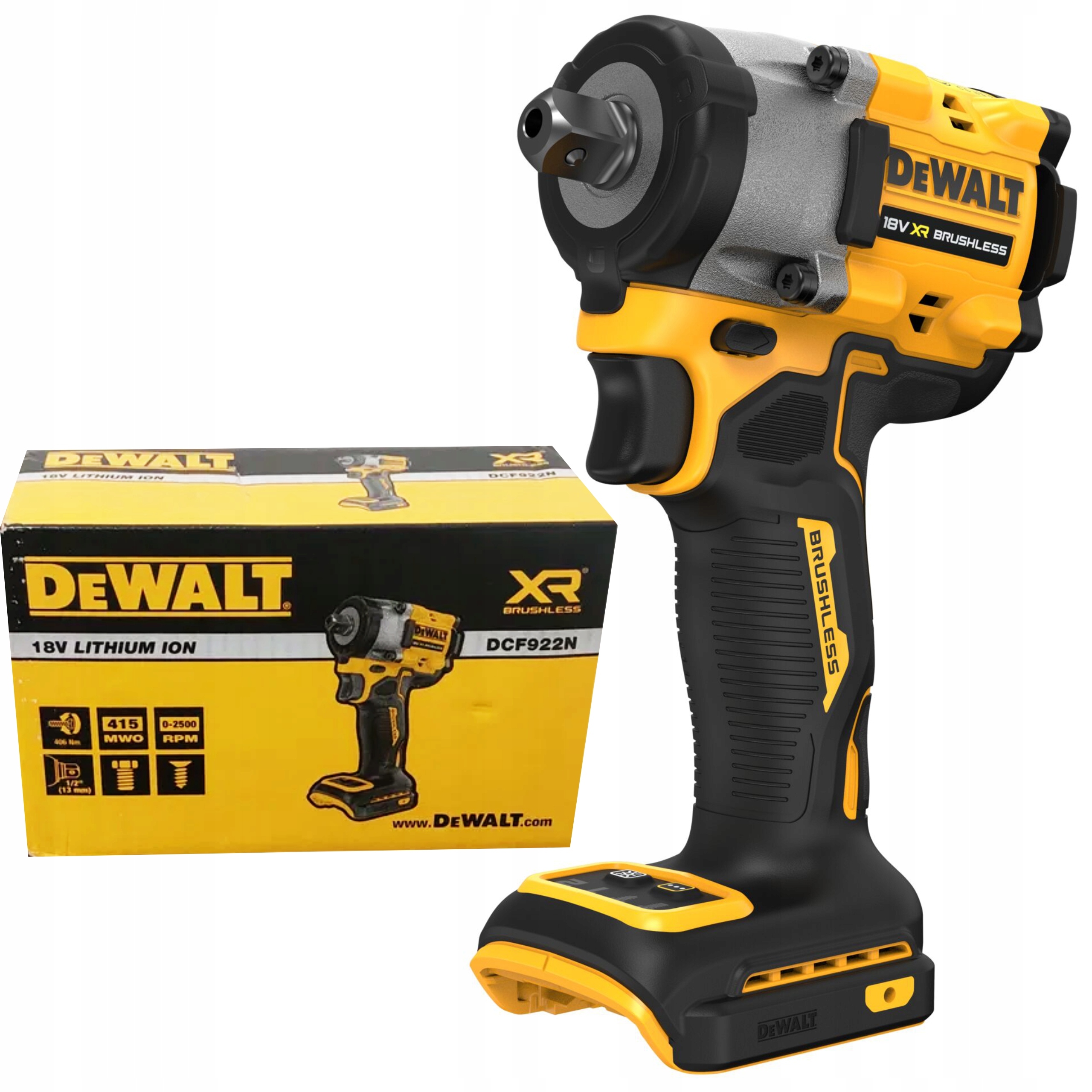 DeWalt DCF922N 18V Bezuhlíkový rázový uťahovák